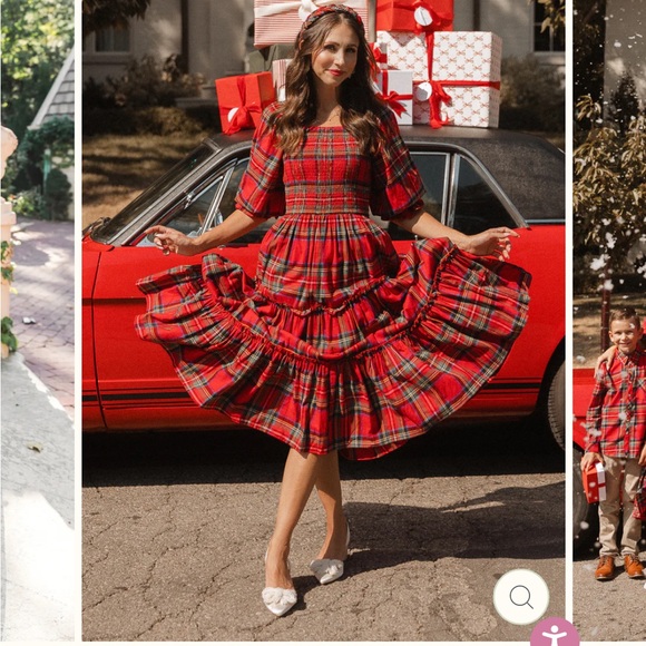 Ivy city co Madeline dress and holiday plaid - Picture 3 of 4